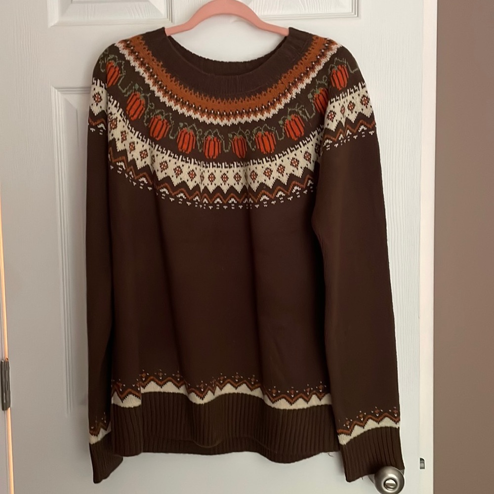 Kiel James Patrick Women’s The Cozy Pumpkin Sweater Size XXL (New, never worn)